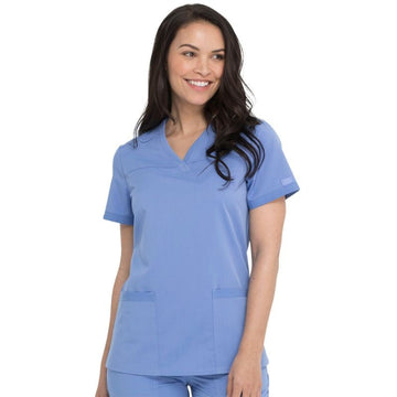 Tunique Médicale Femme Col V Bleu Ciel - DICKIES