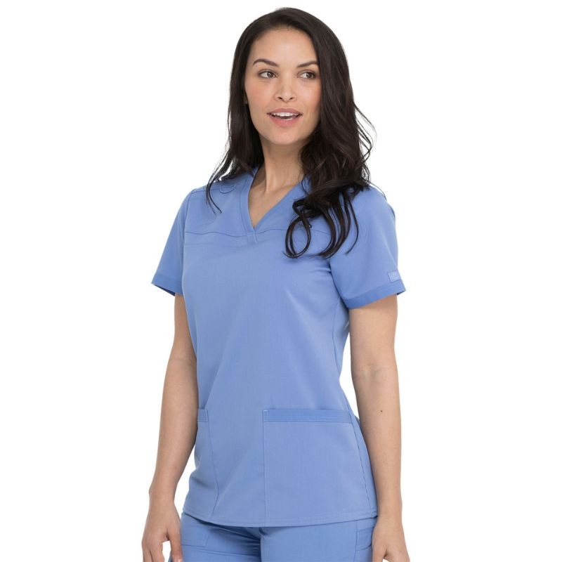 Tunique Médicale Col V Bleu Ciel - DICKIES