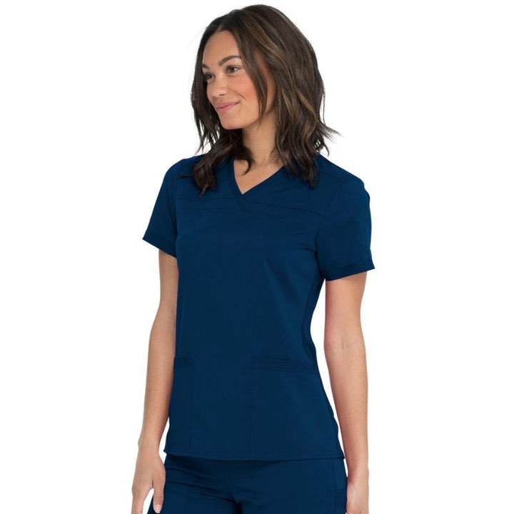 Tunique Médicale Femme Col V Bleu Marine