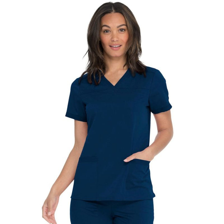 Tunique Médicale Femme Col V Bleu Marine - DICKIES