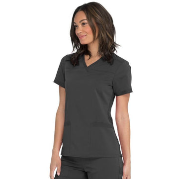 Tunique Médicale Femme Col V Grise