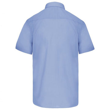 Chemises de Serveur Manches Courtes Bleu Ciel