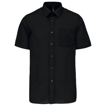 Chemises de Serveur Manches Courtes Noir - KARIBAN