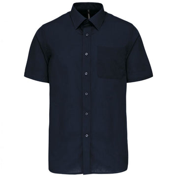 Chemises de Serveur Manches Courtes Marine - KARIBAN