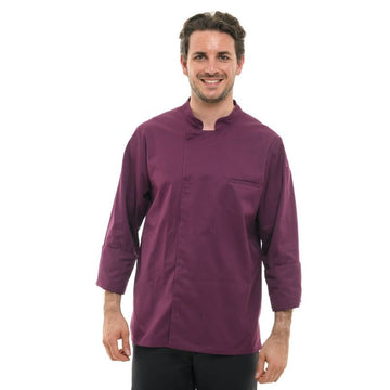 Veste de cuisine prune homme Texas