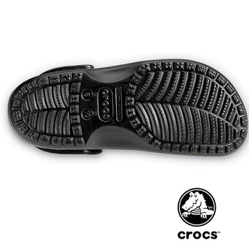 Sabot médical Crocs beach noir vue dessous