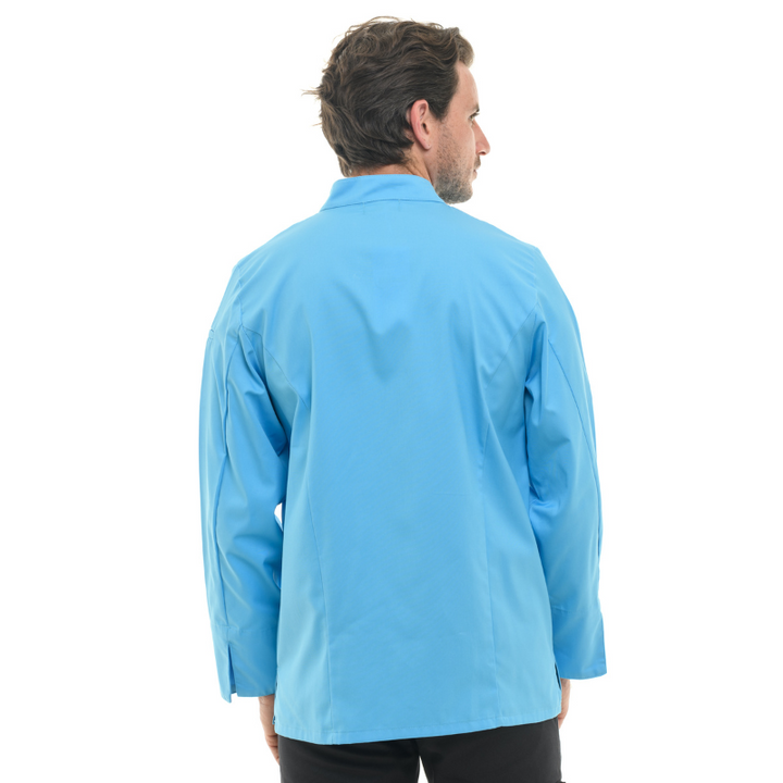 veste professionnel turquoise manches longues