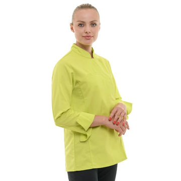 Veste de Cuisine Femme Californie Manches Longues Anis - MANELLI I Manches longues