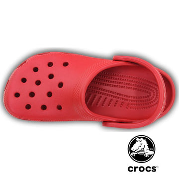 Sabot médical Crocs rouge vue haut