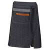 Tablier Bas Haley Denim Brut Cuir Cognac - ROBUR