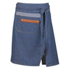 Tablier Bas Haley Denim Délavé Cuir Cognac - ROBUR