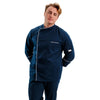 Veste de Cuisine Bleue Liseré Blanc  - MANELLI