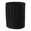 Toque Droite Lot de 10 Non Tissé Noir Millefeuille Jetable - LAFONT CUISINE