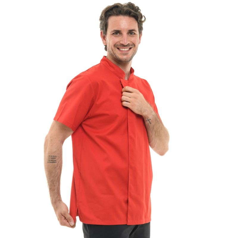 copy of Veste de Cuisine Homme Manches Courtes Texas Rouge - MANELLI