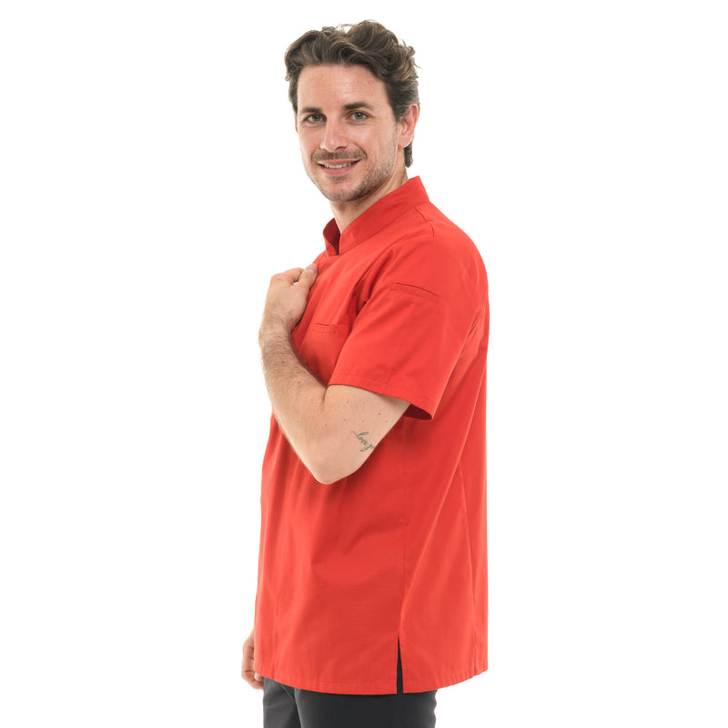 copy of Veste de Cuisine Homme Manches Courtes Texas Rouge - MANELLI