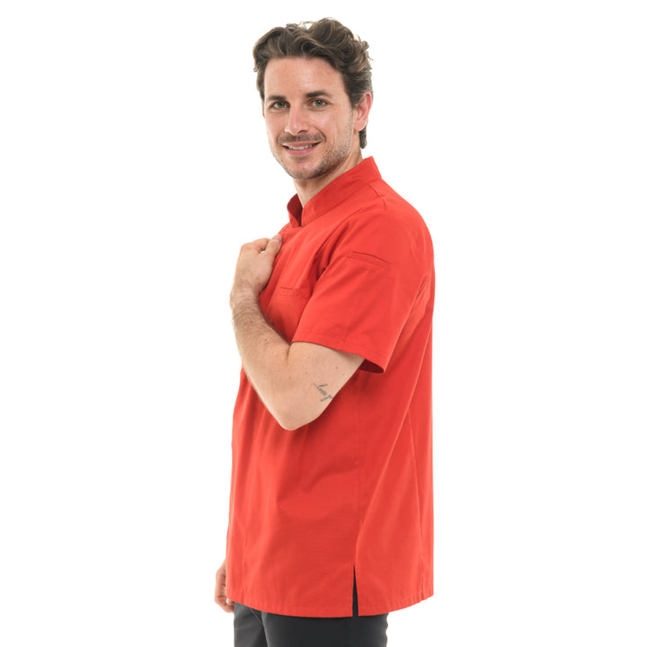 copy of Veste de Cuisine Homme Manches Courtes Texas Rouge - MANELLI