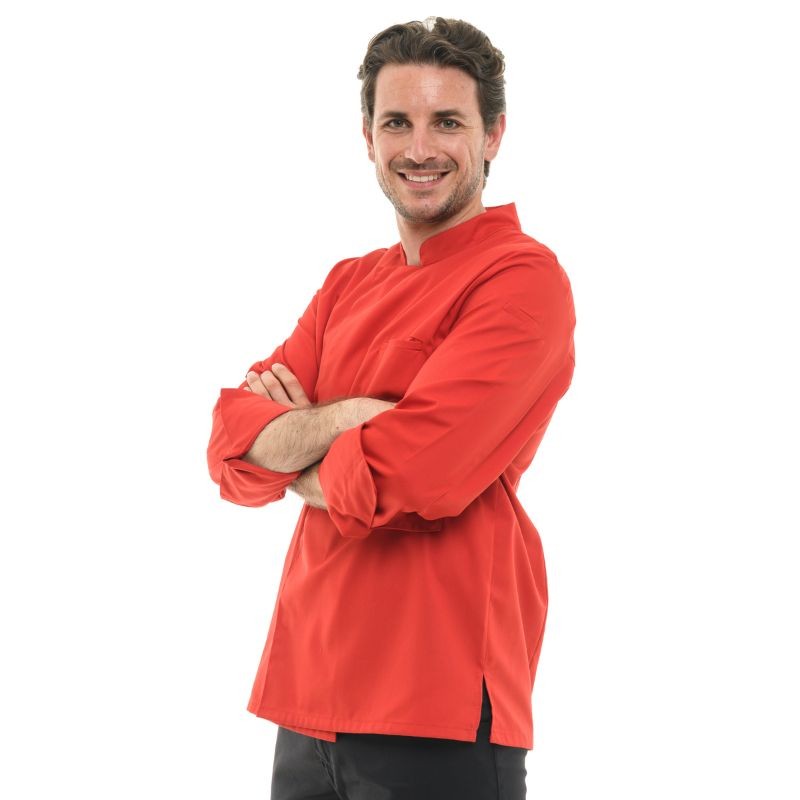 copy of Veste de Cuisine Homme Manches Courtes Texas Rouge - MANELLI