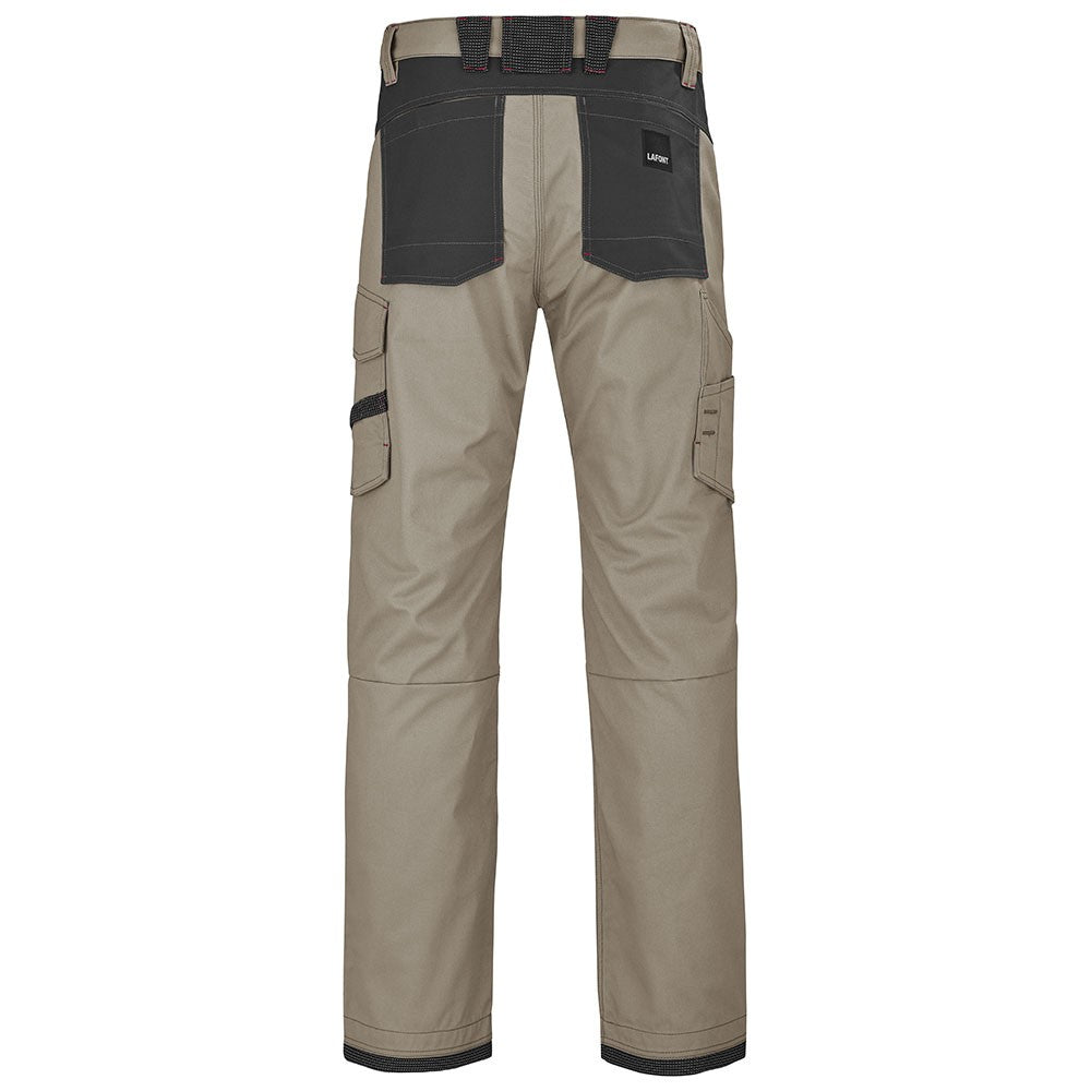 Pantalon de Travail Homme Ruler Beige / Gris Charcoal Noir - ADOLPHE LAFONT