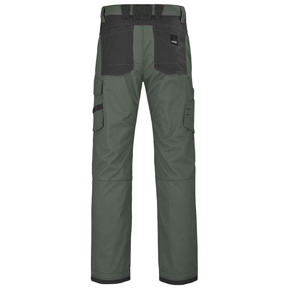 Dos Pantalon de Travail Homme Ruler Kaki / Gris Charcoal - ADOLPHE LAFONT