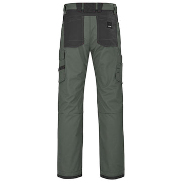 Dos Pantalon de Travail Homme Ruler Kaki / Gris Charcoal - ADOLPHE LAFONT