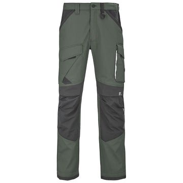 Pantalon de Travail Homme Ruler Kaki / Gris Charcoal - ADOLPHE LAFONT