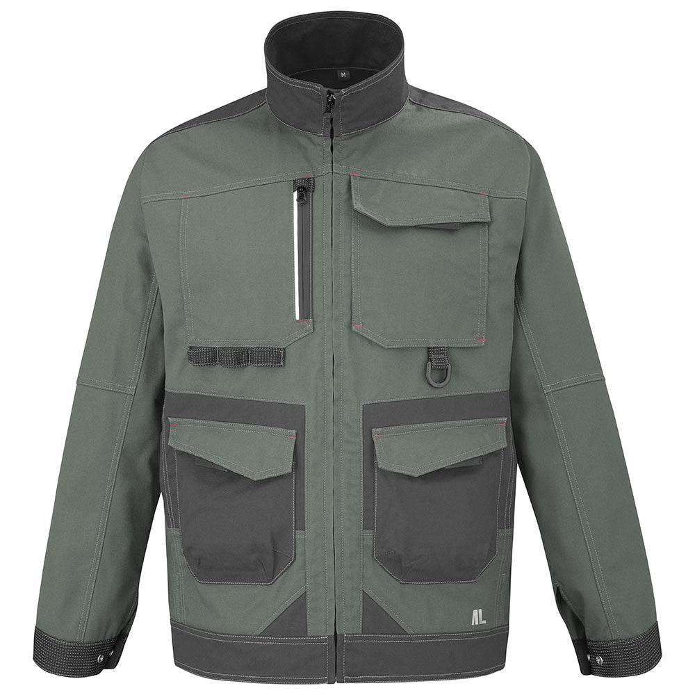 Blouson Homme Shear Kaki / Gris Charcoal - ADOLPHE LAFONT