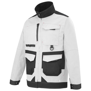 Profil Blouson Homme Shear Blanc / Gris Charcoal - ADOLPHE LAFONT