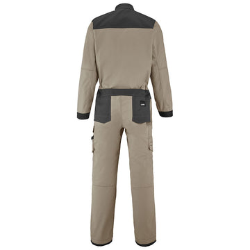 Dos Combinaison Travail 2 Zip Wire Beige / Gris Charcoal - ADOLPHE LAFONT