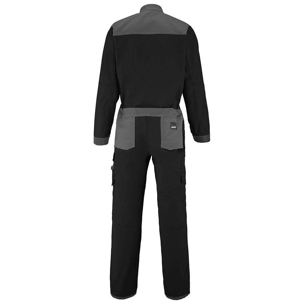 Dos Combinaison Travail 2 Zip Wire Noir / Gris Charcoal - ADOLPHE LAFONT