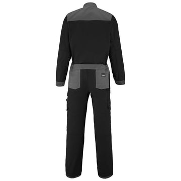 Dos Combinaison Travail 2 Zip Wire Noir / Gris Charcoal - ADOLPHE LAFONT