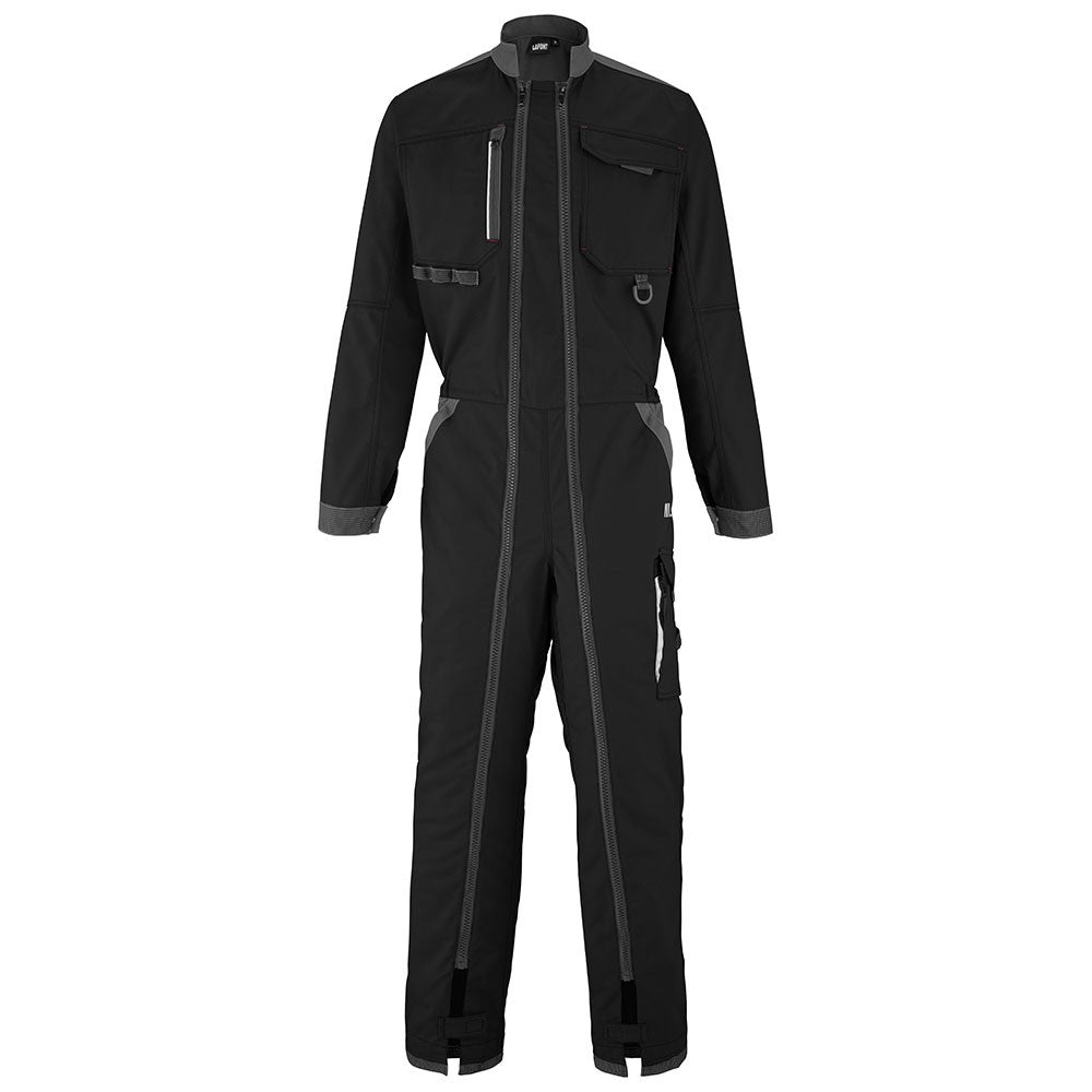 Combinaison Travail 2 Zip Wire Noir / Gris Charcoal - ADOLPHE LAFONT