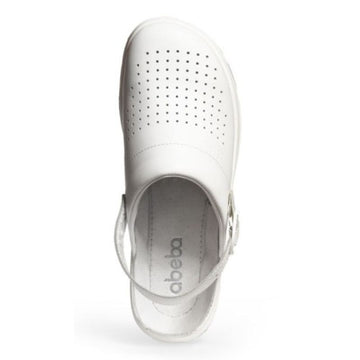 Dessus Sabot Médical Perforé avec Boucle Unisexe Blanc - ABEBA