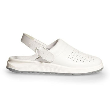 Sabot Médical Perforé avec Boucle Unisexe Blanc - ABEBA