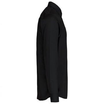 Profil Chemise Service Homme Manches Longues Sans Repassage Noir - KARIBAN