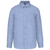 Chemise de Service Homme Manches Longues Sans Repassage Bleu Ciel - KARIBAN