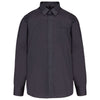 Chemise de Service Homme Manches Longues Sans Repassage Gris Foncé - KARIBAN