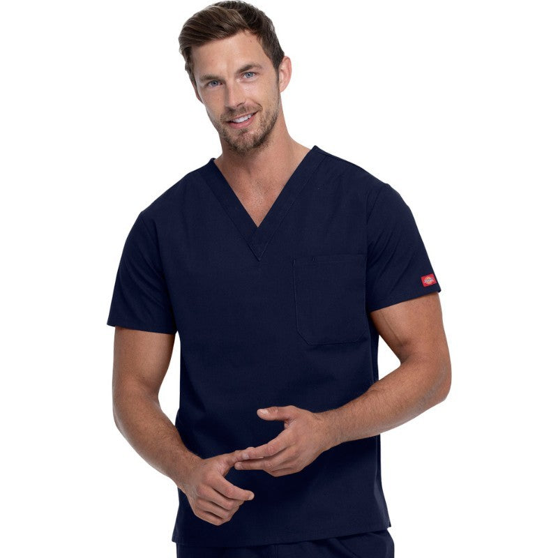 Tunique Médicale Homme Col V Bleu Marine - DICKIES