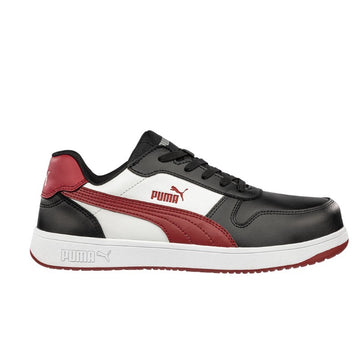Basket de Sécurité Mixte Frontcourt Basse Noir Blanc Rouge S3 - PUMA