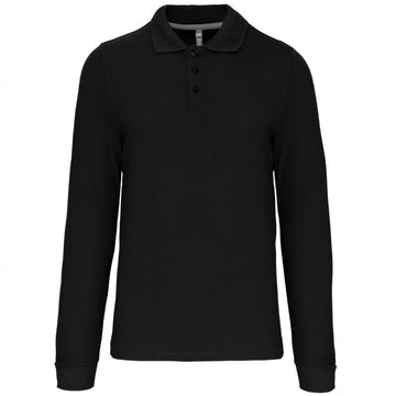 Polo Homme Manches Longues 100% Coton - KARIBAN