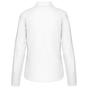 dos chemisier blanc de travail femme