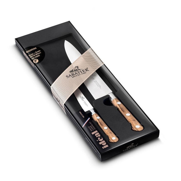 Coffret 2 Couteaux Office 10cm + Cuisine 20cm Provençao - SABATIER