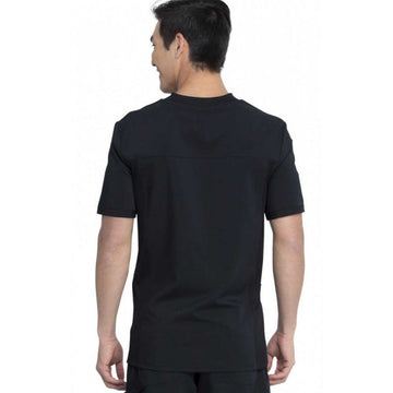 Dos Blouse Médicale Homme Tissu Extensible Sergé Noir - DICKIES
