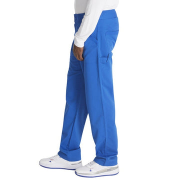 Pantalon médical homme bleu royal profil