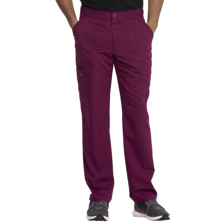Pantalon médical homme bordeaux face