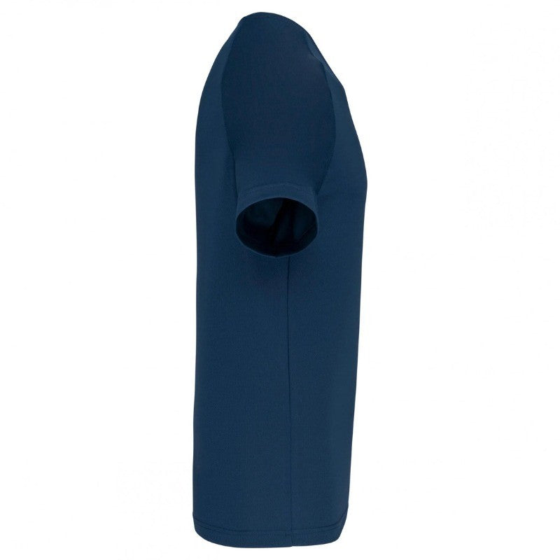 T-shirt recyclé Proact coloris Navy Sport Col Rond profil
