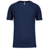 T-shirt Col Rond Manches Courtes Bleu - PROACT
