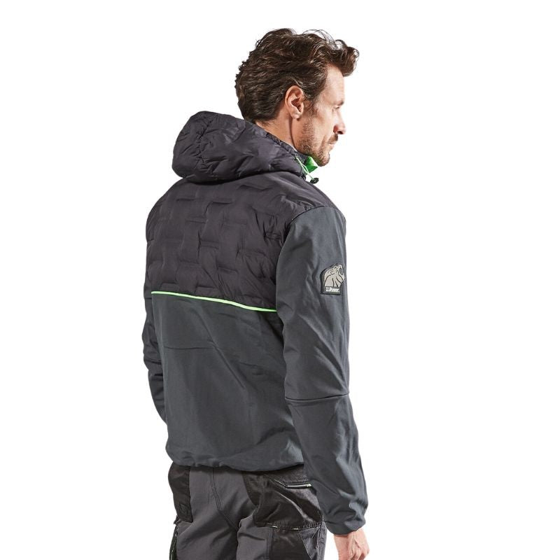 Dos silhouette Veste de Travail Homme Spock Hybride Respirante Noire - U-POWER