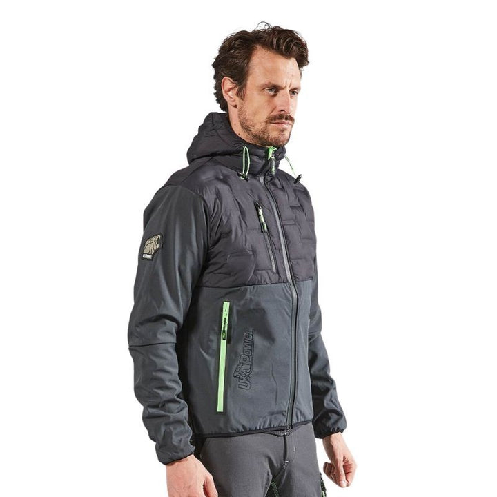 Profil Veste de Travail Homme Spock Hybride Respirante Noire - U-POWER