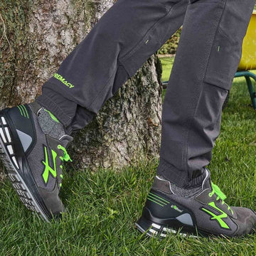 bas de Pantalon de Travail Homme Stretch Coupe Jogging Gris - U-POWER