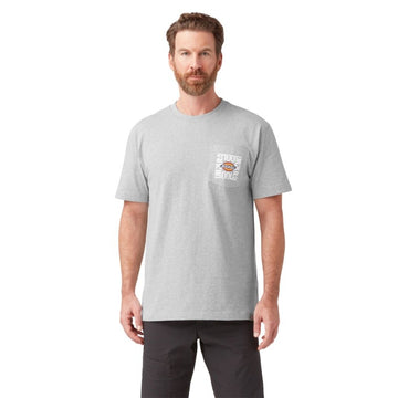 T-shirt de travail col rond 100e anniversaire gris Dickies Workwear